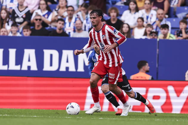 October 17, 2026, Cornella, Barcelona, SPAIN: Marc Pubill of Atletico de Madrid in action during the Spanish league, LaLiga EA Sports, football match played between RCD Espanyol and Atletico de Madrid at RCDE Stadium on October 17, 2026 in Cornella, Spain. RCD Espanyol V Atletico De Madrid - LaLiga EA Sports  - ZUMAa181 20261017_zaa_a181_147 Copyright: xJavierxBorregox