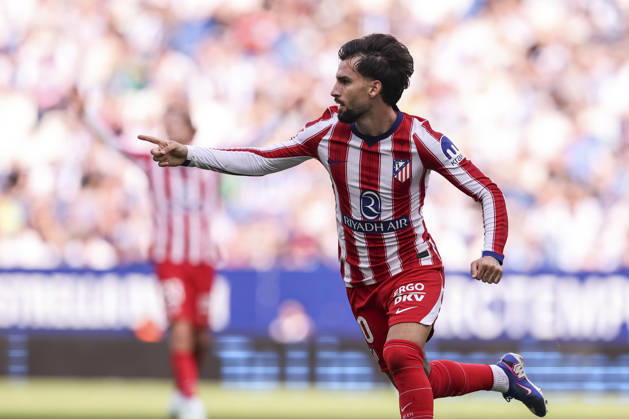 October 17, 2026, Cornella, Barcelona, SPAIN: Alex Baena of Atletico de Madrid celebrates a goal during the Spanish league, LaLiga EA Sports, football match played between RCD Espanyol and Atletico de Madrid at RCDE Stadium on October 17, 2026 in Cornella, Spain. RCD Espanyol V Atletico De Madrid - LaLiga EA Sports  - ZUMAa181 20261017_zaa_a181_150 Copyright: xJavierxBorregox