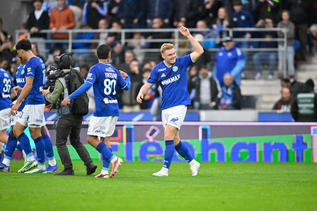 RC Strasbourg Alsace v Paris Saint-Germain - Ligue 1 McDonald s 2026 2027 Conrad HARDER of Strasbourg during Ligue 1 McDonald s match between Strasbourg and Paris at Stade de la Meinau on October 17, 2026 in Strasbourg, France. Strasbourg France  Copyright: xKevinxClementx 776577014