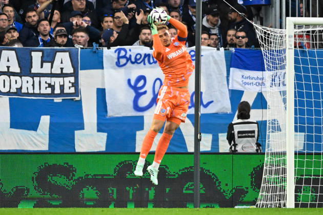 RC Strasbourg Alsace v Paris Saint-Germain - Ligue 1 McDonald s 2026 2027 Filip JORGENSEN of Strasbourg of Strasbourg during Ligue 1 McDonald s match between Strasbourg and Paris at Stade de la Meinau on October 17, 2026 in Strasbourg, France. Strasbourg France  Copyright: xKevinxClementx 776577014