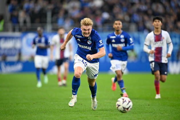 RC Strasbourg Alsace v Paris Saint-Germain - Ligue 1 McDonald s 2026 2027 Conrad HARDER of Strasbourg during Ligue 1 McDonald s match between Strasbourg and Paris at Stade de la Meinau on October 17, 2026 in Strasbourg, France. Strasbourg France  Copyright: xKevinxClementx 776577014