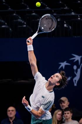 Gilles-Arnaud Bailly of Belgium pictured in action during the European Open ATP, Tennis Herren tennis tournament in Brussels, on Saterday 17 October. This year s edition of the tournament is taking place from 17 to 25 October JASPERxJACOBS  x190089527x