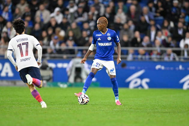 RC Strasbourg Alsace v Paris Saint-Germain - Ligue 1 McDonald s 2026 2027 Demba DIOP of Strasbourg during Ligue 1 McDonald s match between Strasbourg and Paris at Stade de la Meinau on October 17, 2026 in Strasbourg, France. Strasbourg France  Copyright: xKevinxClementx 776577014