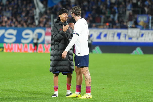 RC Strasbourg Alsace v Paris Saint-Germain - Ligue 1 McDonald s 2026 2027 Dro FERNANDEZ of Paris Saint Germain and Illia ZABARNYI of Paris Saint Germain of Paris Saint Germain during Ligue 1 McDonald s match between Strasbourg and Paris at Stade de la Meinau on October 17, 2026 in Strasbourg, France. Strasbourg France  Copyright: xDanielxDerajinskix 776577014