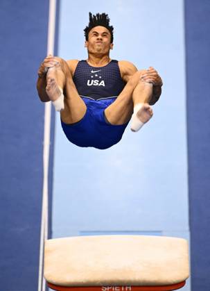 Netherlands Artistic Gymnastics World Championships Qualifiers 9266798 17.10.2026 USA s Kameron Nelson competes on the vault during the men s qualification of the 2026 World Artistic Gymnastics Championships in Rotterdam, the Netherlands. Alexey Filippov Sputnik Rotterdam Netherlands  Copyright: xAlexeyxFilippovx