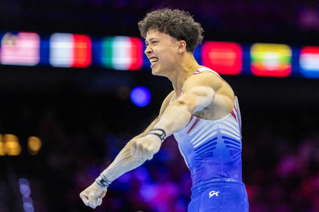 2026-10-17 Artistic Gymnastics World Championships 2026 - Day 1 ROTTERDAM, NETHERLANDS - OCTOBER 17: Jermain Grünberg of Netherlands competes during Day 1 of the Artistic Gymnastics World Championships 2026 at Rotterdam Ahoy on October 17, 2026 in Rotterdam, Netherlands. Rotterdam Rotterdam Ahoy Netherlands Content not available for redistribution in The Netherlands directly or indirectly through any third parties. Copyright: xMarcelxvanxPlateringenx