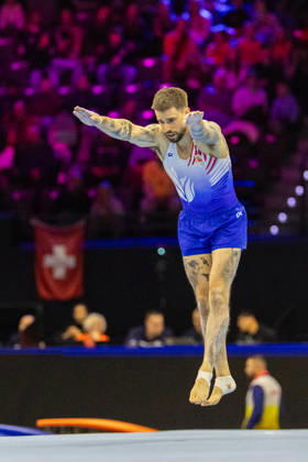2026-10-17 Artistic Gymnastics World Championships 2026 - Day 1 ROTTERDAM, NETHERLANDS - OCTOBER 17: Casimir Schmidt of Netherlands competes during Day 1 of the Artistic Gymnastics World Championships 2026 at Rotterdam Ahoy on October 17, 2026 in Rotterdam, Netherlands. Rotterdam Rotterdam Ahoy Netherlands Content not available for redistribution in The Netherlands directly or indirectly through any third parties. Copyright: xMarcelxvanxPlateringenx