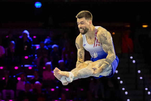 2026-10-17 Artistic Gymnastics World Championships 2026 - Day 1 ROTTERDAM, NETHERLANDS - OCTOBER 17: Casimir Schmidt of Netherlands competes during Day 1 of the Artistic Gymnastics World Championships 2026 at Rotterdam Ahoy on October 17, 2026 in Rotterdam, Netherlands. Rotterdam Rotterdam Ahoy Netherlands Content not available for redistribution in The Netherlands directly or indirectly through any third parties. Copyright: xMarcelxvanxPlateringenx