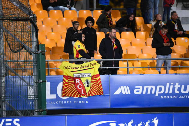 ESTAC Troyes v RC Lens - Ligue 1 McDonald s 2026 2027 Fans of Lens during Ligue 1 McDonald s match between Troyes and Lens at Stade de l Aube on October 17, 2026 in Troyes, France. Troyes France Copyright: xIconxSportx 776577041