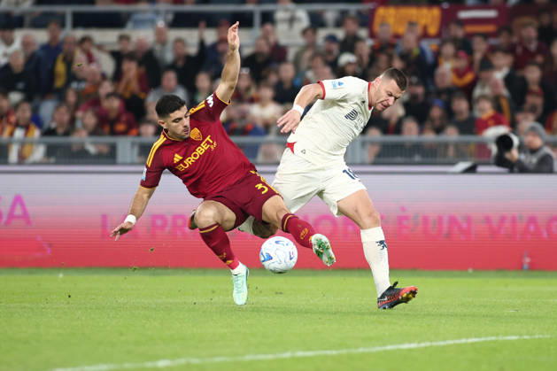 IPA89817249 - Konstantinos Koulierakis of Associazione Sportiva Roma is in action during the 2026 2027 Serie A match between A.S. Roma and Genoa Cricket and Football Club at the Stadio Olimpico in Rome, Italy.  Copyright: xMatteoxCassoni IPAxSportx xx IPA89817249 IPA89817249