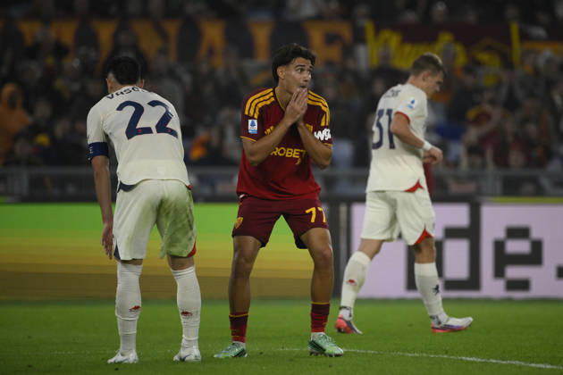 Roma’s Emanuele Lulli during the Serie A Enilive soccer match between AS Roma and Genoa at the Rome s Olympic stadium, Italy - October 17, 2026. - Soccer.  Copyright: xFabrizioxCorradetti LaPressex