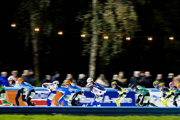 AMSTERDAM - The first race of the Marathon Cup for men at the Jaap Eden Track. RAMON VAN FLYMEN ANP xVIxANPxSportx xxANPxIVx 572749693 originalFilename: 572749693
