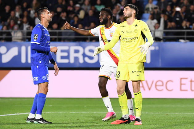 ESTAC Troyes v RC Lens - Ligue 1 McDonald s 2026 2027 Odsonne EDOUARD of Lens and Adrien-Mehdi MONFRAY of Land and Patrick BEACH of Lens during Ligue 1 McDonald s match between Troyes and Lens at Stade de l Aube on October 17, 2026 in Troyes, France. Troyes France  Copyright: xIconxSportx 776577041