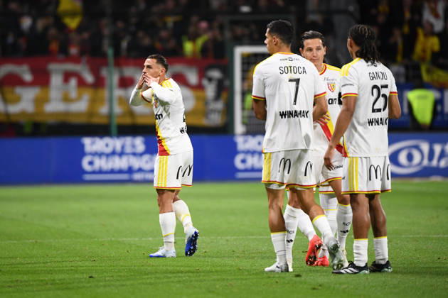 ESTAC Troyes v RC Lens - Ligue 1 McDonald s 2026 2027 Team Lens celebrates the first goal during Ligue 1 McDonald s match between Troyes and Lens at Stade de l Aube on October 17, 2026 in Troyes, France. Troyes France  Copyright: xIconxSportx 776577041
