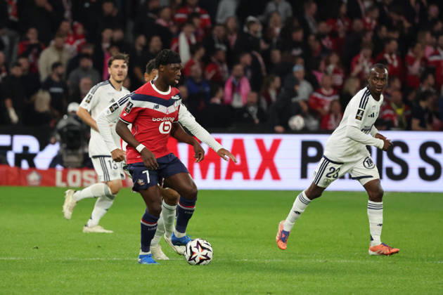 FOOTBALL : LOSC Lille vs Brest - Ligue 1 - 17 10 2026 Dïlane BAKWA (LOSC Lille) lors du match LOSC Lille vs Brest, Ligue 1, Decathlon Arena stade Pierre Mauroy, le 17 octobre 2026 - photo Laurent Sanson PsnewZ  Copyright: xLaurentxSANSONx xPsnewZx