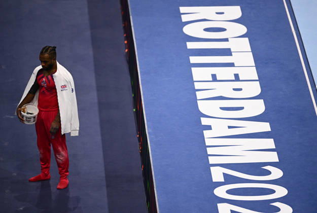 Netherlands Artistic Gymnastics World Championships Qualifiers 9266984 17.10.2026 Britain s Courtney Tulloch is seen after competing in the men s qualification at the 2026 World Artistic Gymnastics Championships in Rotterdam, the Netherlands. Alexey Filippov Sputnik Rotterdam Netherlands  Copyright: xAlexeyxFilippovx