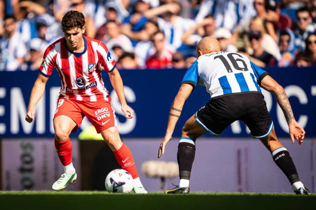 October 17, 2026, Barcelona, Spain, Spain: Julian ALVAREZ of Atletico Madrid during the LaLiga match between RCD Espanyol de Barcelona and Atletico de Madrid at RCDE Stadium on October 17, 2026 in Barcelona, Spain. RCD Espanyol De Barcelona V Atletico De Madrid - LaLiga  - ZUMAm308 20261017_zsp_m308_003 Copyright: xMatthieuxMirvillex