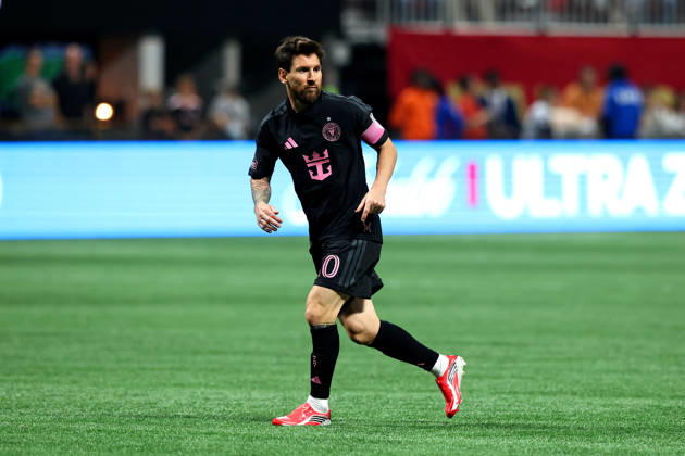 ATLANTA, GA - OCTOBER 17: Leo Messi of Miami during the Saturday evening MLS, Fussball Herren, USA game between Atlanta United FC and Inter Miami CF on October 17, 2026 at Mercedes-Benz Stadium in Atlanta, Georgia. (Photo by David J. Griffin Icon Sportswire) SOCCER: OCT 17 MLS Atlanta United FC vs Inter Miami CF EDITORIAL USE ONLY Icon9532610110185