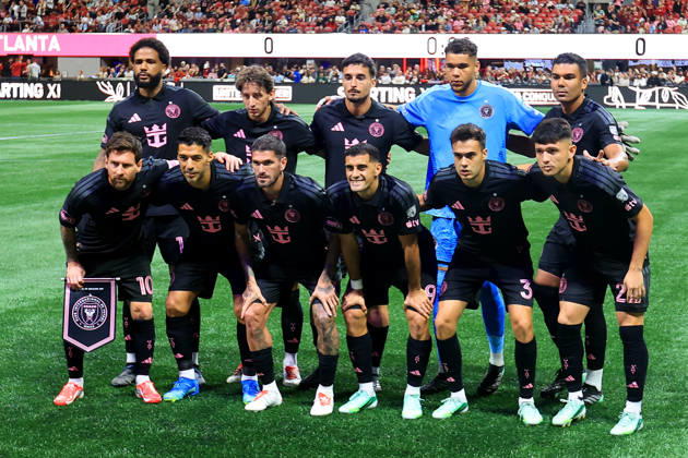 ATLANTA, GA - OCTOBER 17: The starting 11 for Miami in the Saturday evening MLS, Fussball Herren, USA game between Atlanta United FC and Inter Miami CF on October 17, 2026 at Mercedes-Benz Stadium in Atlanta, Georgia. (Photo by David J. Griffin Icon Sportswire) SOCCER: OCT 17 MLS Atlanta United FC vs Inter Miami CF EDITORIAL USE ONLY Icon9532610110212