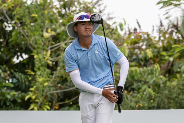 October 18, 2026, Macau, Macao Sar, China: Chinas XU, Andi on the first tee.Macau Open Golf 2026 Final Round. Macau China - ZUMAr144 20261018_zap_r144_026 Copyright: xJaynexRussellx