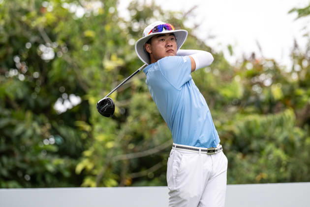 October 18, 2026, Macau, Macao Sar, China: Chinas XU, Andi on the first tee.Macau Open Golf 2026 Final Round. Macau China - ZUMAr144 20261018_zap_r144_028 Copyright: xJaynexRussellx