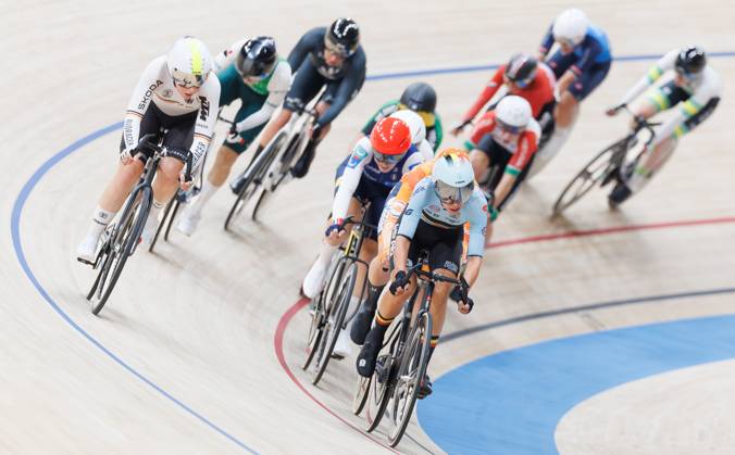 Belgian Shari Bossuyt pictured during the Women™s Points Race event at the UCI Track cycling, Rad, Radsport, Bahnrad, Bahn World Championships in Shanghai, China on Sunday 18 October 2026. The worlds are taking place from 14 to 18 October 2026. BENOITxDOPPAGNE  x190174032x