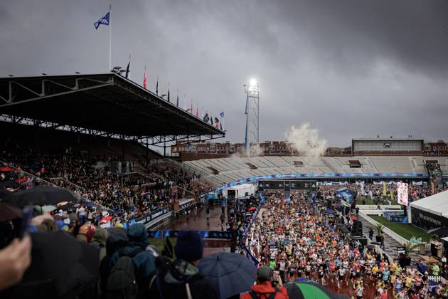 AMSTERDAM - The start of the Amsterdam Marathon. ANP RAMON VAN FLYMEN xVIxANPxSportx xxANPxIVx 572810341 originalFilename: 572810341