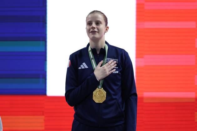 FIE Fencing World Cup in Algeria ORAN, ALGERIA - OCTOBER 18: French fencer Toscane Tori receives her gold medal during the award ceremony at the FIE Fencing World Cup at the Miloud Hadefi Olympic Complex in Oran, Algeria, on October 18, 2026. Tori defeats Bulgaria s Yoana Ilieva 15-12 in the women s individual sabre final to claim her first career World Cup title. Farouk Batiche Anadolu Oran Algeria. Editorial use only. Please get in touch for any other usage.  Copyright: x2026xAnadoluxFaroukxBatichex