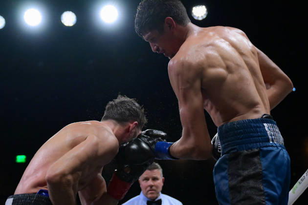 October 18, 2026, Las Vegas, Nevada, USA: SEBASTIAN FUNDORA defeats ERMAL HADRIBEAJ via KO in round 12 at the Chelsea of The Cosmopolitan in Las Vegas. Las Vegas USA - ZUMAo117 20261018_zsp_o117_018 Copyright: xMikaelxOnax