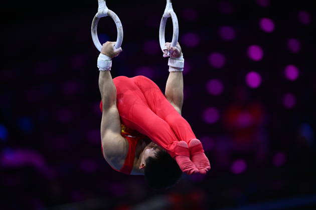 Netherlands Artistic Gymnastics World Championships Qualifiers 9267099 18.10.2026 China s Yang Haonan competes on the rings during the men s qualification of the 2026 World Artistic Gymnastics Championships in Rotterdam, the Netherlands. Alexey Filippov Sputnik Rotterdam Netherlands  Copyright: xAlexeyxFilippovx