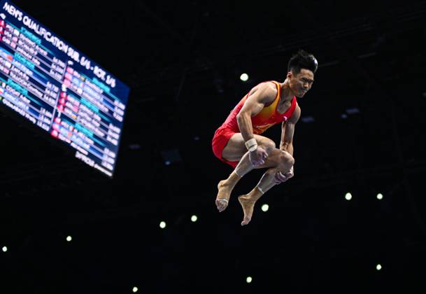 Netherlands Artistic Gymnastics World Championships Qualifiers 9267106 18.10.2026 China s Li Hongyan competes on the vault during the men s qualification of the 2026 World Artistic Gymnastics Championships in Rotterdam, the Netherlands. Alexey Filippov Sputnik Rotterdam Netherlands  Copyright: xAlexeyxFilippovx