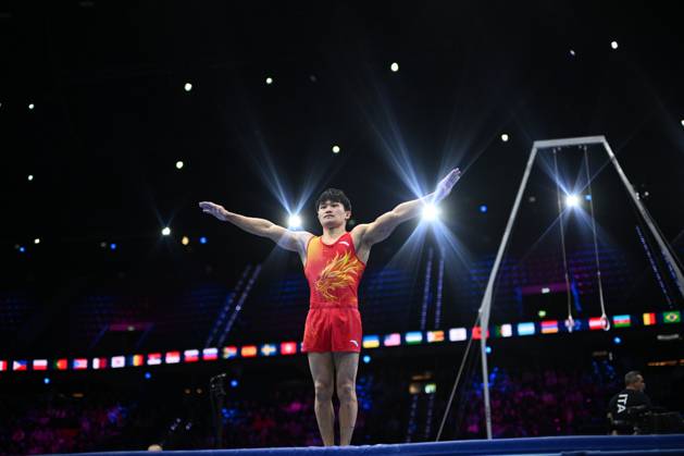 Netherlands Artistic Gymnastics World Championships Qualifiers 9267103 18.10.2026 China s Lan Xingyu competes on the vault during the men s qualification of the 2026 World Artistic Gymnastics Championships in Rotterdam, the Netherlands. Alexey Filippov Sputnik Rotterdam Netherlands  Copyright: xAlexeyxFilippovx