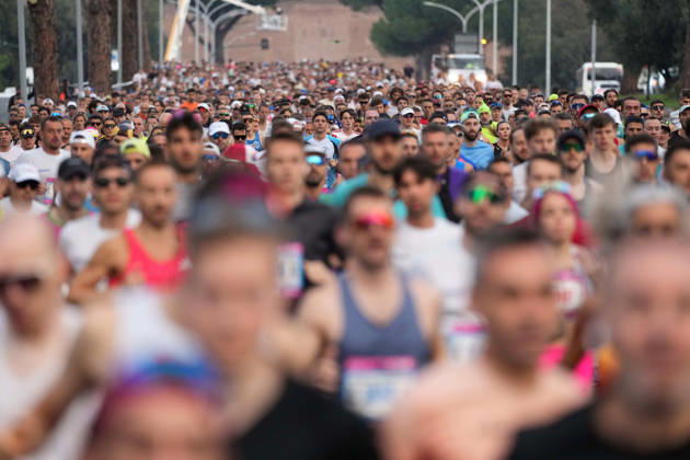 A moment during the Wizz Air Half Marathon 2026- Rome , October 18 , 2026 .  Copyright: xSpada LaPressex