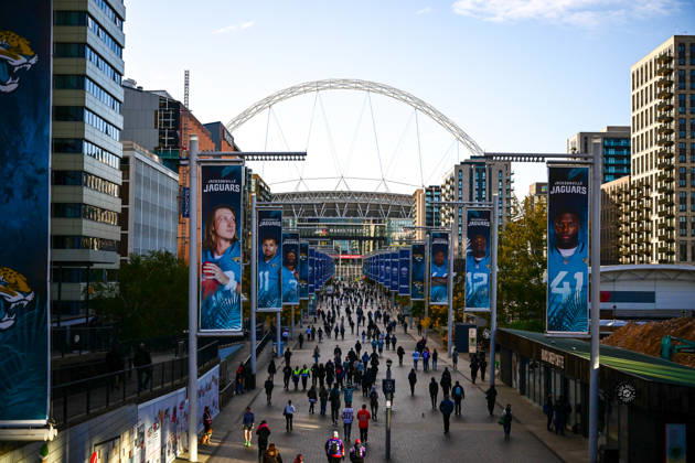 Jacksonville Jaguars v Houston Texans, International Series General view of the Stadium during the International Series match between Jacksonville Jaguars and Houston Texans at Wembley Stadium, London, UK on 18 October 2026. Editorial use only , Copyright: xDennisxGoodwinx PSI-25022-0002
