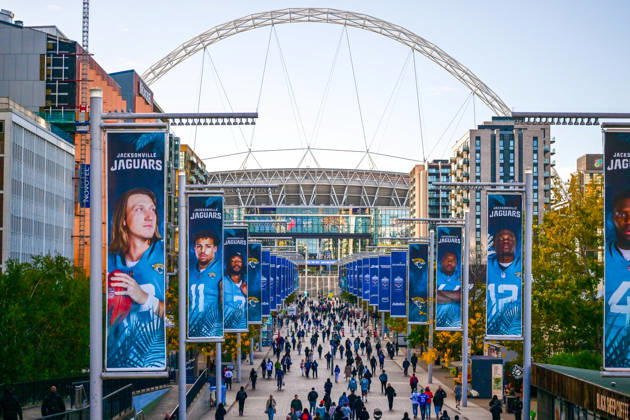 Jacksonville Jaguars v Houston Texans, International Series General view of the Stadium during the International Series match between Jacksonville Jaguars and Houston Texans at Wembley Stadium, London, UK on 18 October 2026. Editorial use only , Copyright: xDennisxGoodwinx PSI-25022-0003
