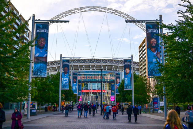 Jacksonville Jaguars v Houston Texans, International Series General view of the Stadium during the International Series match between Jacksonville Jaguars and Houston Texans at Wembley Stadium, London, UK on 18 October 2026. Editorial use only , Copyright: xDennisxGoodwinx PSI-25022-0007