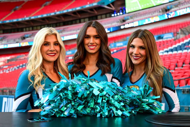 Jacksonville Jaguars v Houston Texans, International Series Jaguars Cheerleaders during the International Series match between Jacksonville Jaguars and Houston Texans at Wembley Stadium, London, UK on 18 October 2026. Editorial use only , Copyright: xDennisxGoodwinx PSI-25022-0019