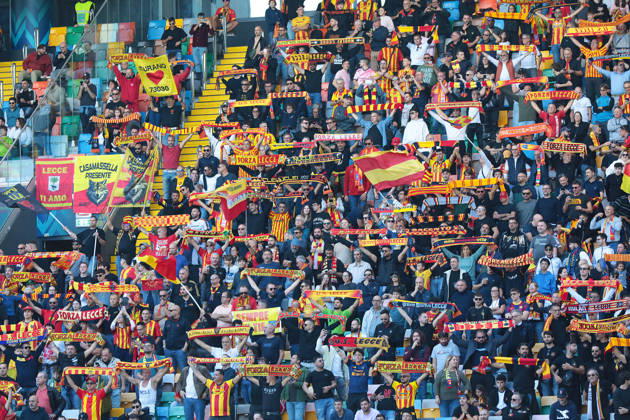 Fans during the Serie A soccer match between Udinese and Lecce at the Friuli Stadium in Udine, north east Italy - October 18, 2026. - Soccer  Copyright: xAndreaxBressanutti LaPressex