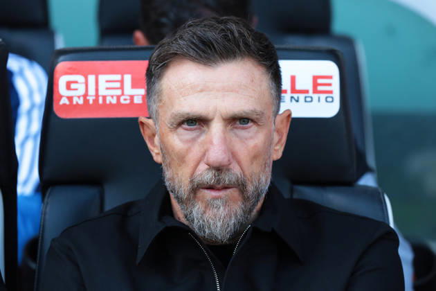 Lecce s head coach Eusebio Di Francesco during the Serie A soccer match between Udinese and Lecce at the Friuli Stadium in Udine, north east Italy - October 18, 2026. - Soccer  Copyright: xAndreaxBressanutti LaPressex