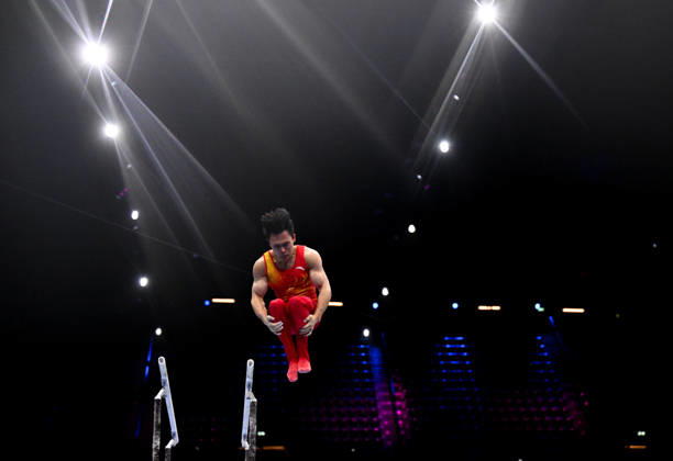 Netherlands Artistic Gymnastics World Championships Qualifiers 9267145 18.10.2026 China s Lan Xingyu competes on the parallel bars during the men s qualification of the 2026 World Artistic Gymnastics Championships in Rotterdam, the Netherlands. Alexey Filippov Sputnik Rotterdam Netherlands  Copyright: xAlexeyxFilippovx