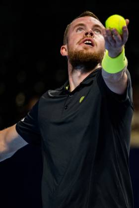 Remy Bertola of Switzerland pictured in action during the European Open ATP, Tennis Herren tennis tournament in Brussels, on Sunday 18 October. This year s edition of the tournament is taking place from 17 to 25 October JASPERxJACOBS  x190193034x