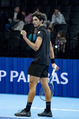 TENNIS : ATP, Tennis Herren 250 - Grand Tennis AURA - Decines (France) 18 10 2026 Pierre-Hugues HERBERT(FRA) secures a three-set victory over Jurij Rodionov during the qualifying tournament of the Auvergne Rhône-Alpes Grand Prix at the LDLC Arena in Décines on October 18, 2026. Photo Sandrine Thesillat PsNewZ  Copyright: xSandrinexTHESILLATx
