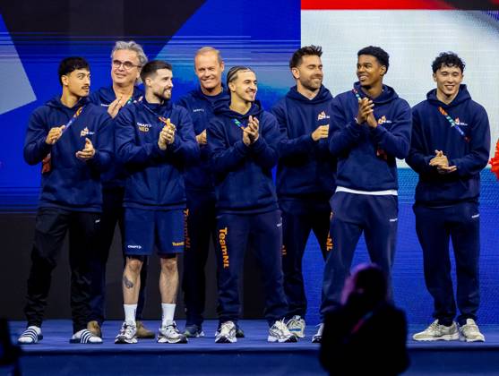 ROTTERDAM - The Dutch men s gymnasts qualify for the team final at the World Gymnastics Championships in Rotterdam Ahoy. IRIS VAN DEN BROEK ANP xVIxANPxSportx xxANPxIVx 572832621 originalFilename: 572832621.jpg