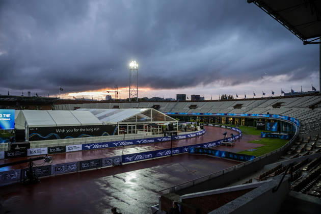RECORD DATE NOT STATED 18th October 2026; Amsterdam, Netherlands; TCS Amsterdam Marathon; Empty stadium before the race AnthonyxBenoit