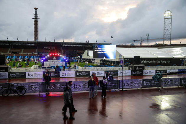 RECORD DATE NOT STATED 18th October 2026; Amsterdam, Netherlands; TCS Amsterdam Marathon; Empty stadium before the race AnthonyxBenoit