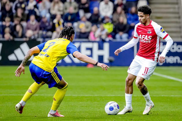LEEUWARDEN - AZ Alkmaar forward Ro-Zangelo Daal during the Vriendenloterij Eredivisie match between SC Cambuur and AZ at Kooi Stadion on 18 October 2026 in Leeuwarden, Nederland. ED VAN DE POL EYE4IMAGES DeFodi Images -