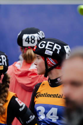 18.10.2026, GER, Biathlon, Frauen, IBU Biathlon Loop One Festival 2026, Saison 2026 2027, Super Sprint Qualifikation Damen Heat 1-4 Julia Tannheimer ( DEU, 34 ) im Portrait beim Aufwärmen München Olympiapark Bayern Deutschland Copyright: xNordphoto Vux