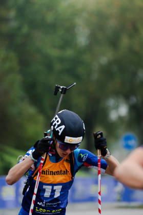 18.10.2026, GER, Biathlon, Frauen, IBU Biathlon Loop One Festival 2026, Saison 2026 2027, Super Sprint Qualifikation Damen Heat 1-4 Voldiya Galmace Paulin ( FRA, 11 ) im Portrait München Olympiapark Bayern Deutschland Copyright: xNordphoto Vux