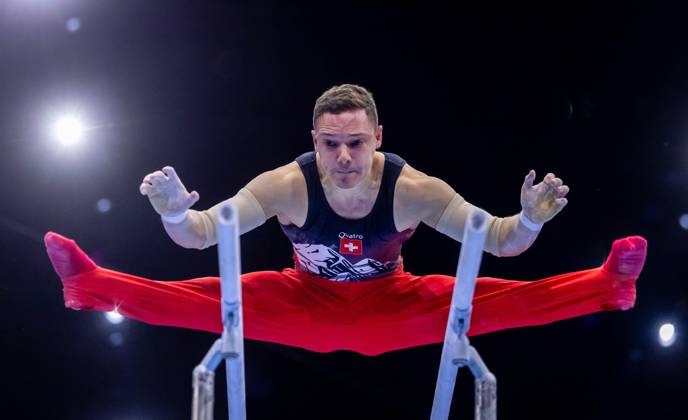 ROTTERDAM - Noe Seifert (SUI) in action during the qualifications at the World Gymnastics Championships in Rotterdam Ahoy. IRIS VAN DEN BROEK ANP xVIxANPxSportx xxANPxIVx 572836851 originalFilename: 572836851.jpg