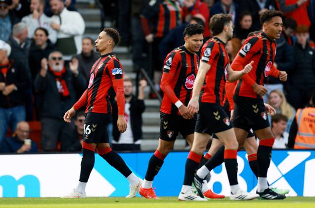 Marcus Tavernier of AFC Bournemouth celebrates scoring a goal after making the score 1-0. Bournemouth v Sunderland, Premier League, Football, Vitality Stadium, Bournemouth, UK - 18 Oct 2026Bournemouth Vitality Stadium United Kingdom EDITORIAL USE ONLY No use with unauthorised audio, video, data, fixture lists, club league logos or live services. Online in-match use limited to 120 images, no video emulation. No use in betting, games or single club league player publications. Copyright: xJamesxMarsh Shutterstockx 17222646p